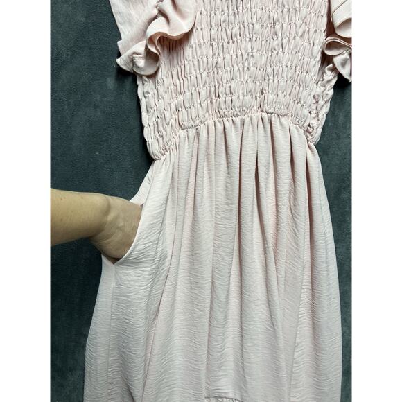 Beeson River Dress Woman’s 3XL Pink Smocked Ruffle Sleeve Modest Cottage Core - Picture 10 of 12